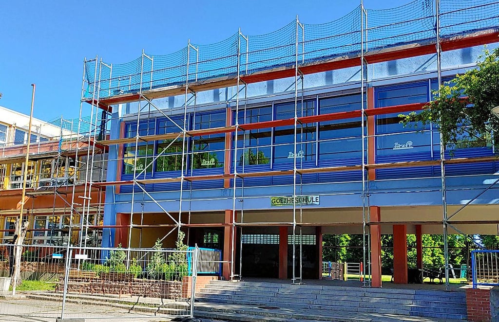 Die Goethe-Grundschule wird derzeit saniert.
