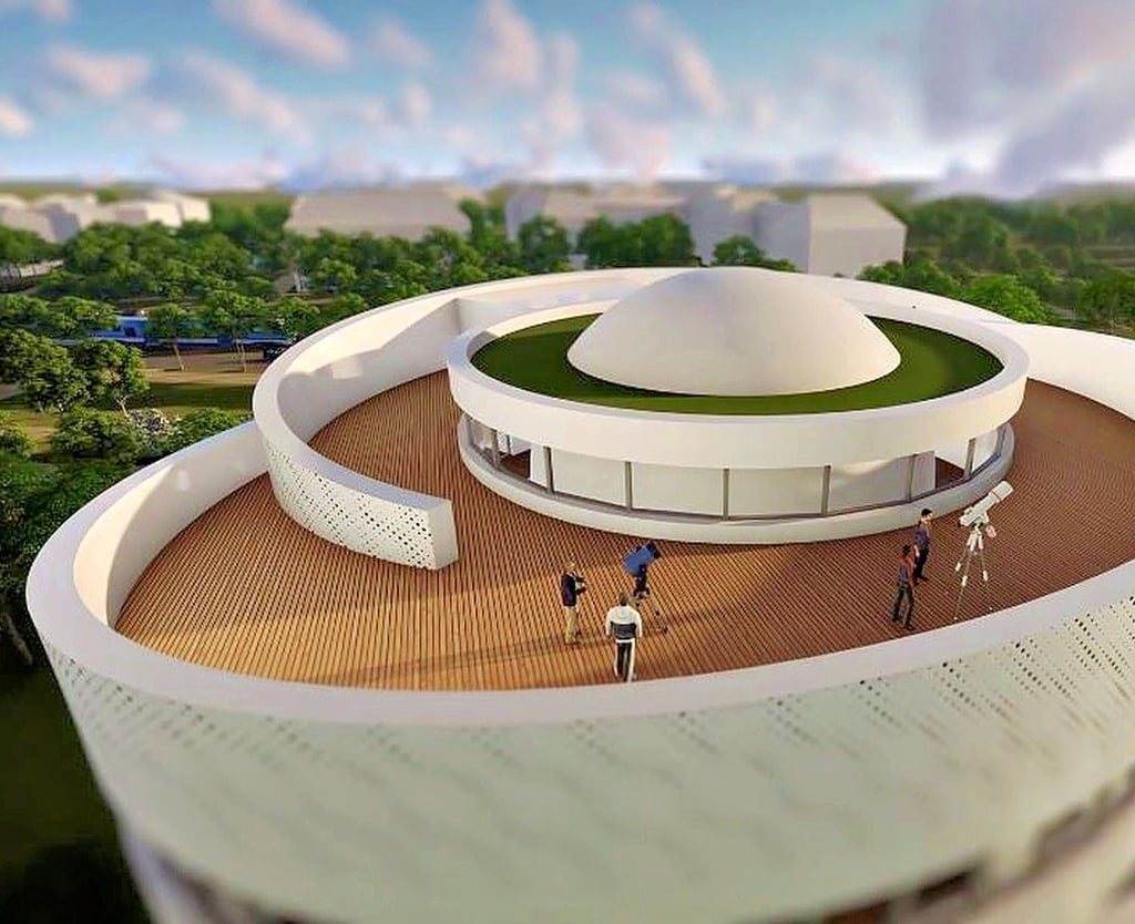 Ein neues Astro-Zentrum im Elbauenpark in Magdeburg soll 2025 eröffnen.
