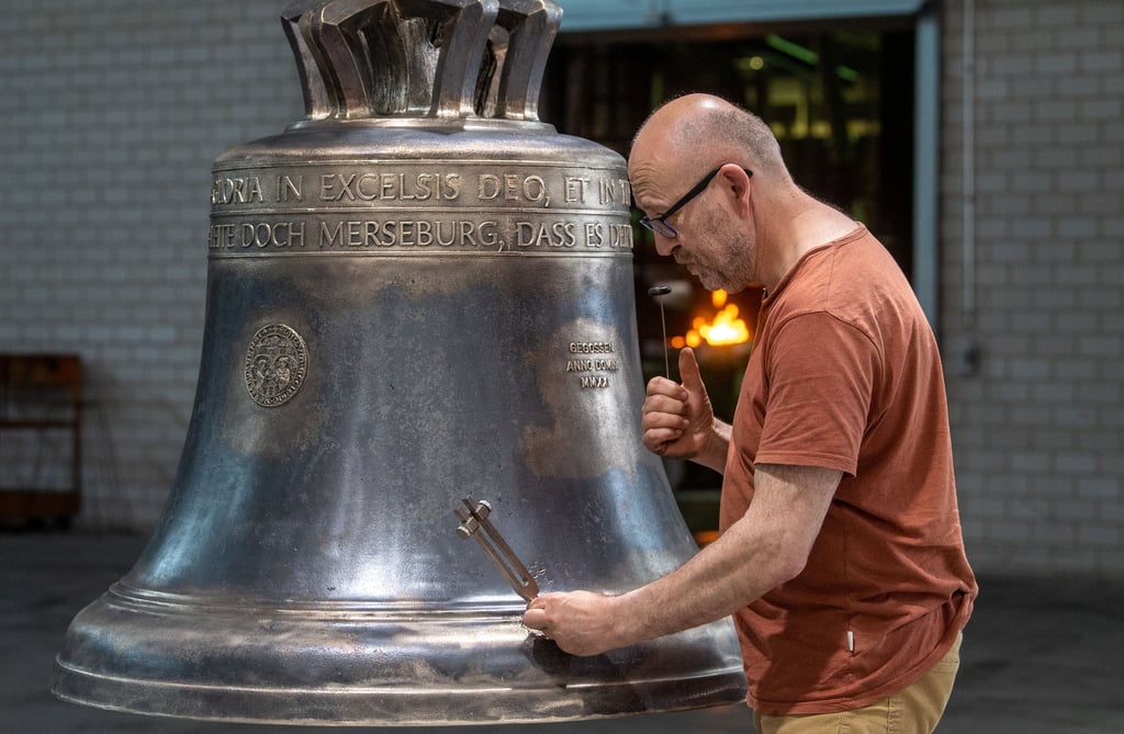 Die neue Glocke für den Merseburger Dom ist gelungen.