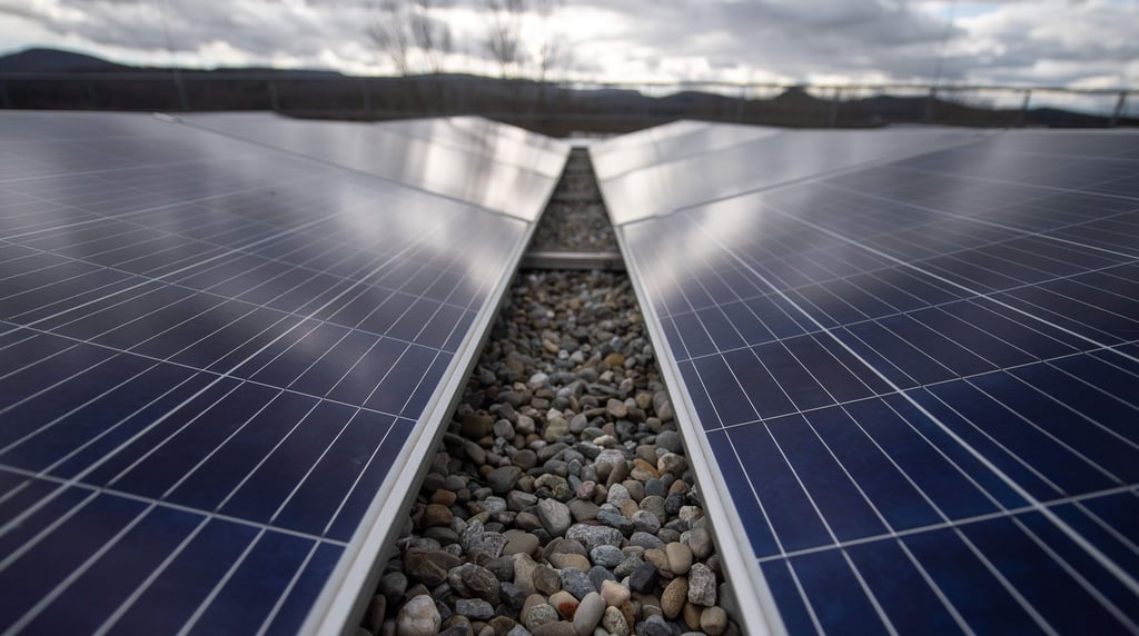 Eine Photovoltaikanlage steht auf dem Gebäude 3 der Hochschule Reutlingen. Die Sonnenenergie ist auch ein wichtiger Teil des neuen Klimaschutzgesetzes, das das baden-württembergische Kabinett beraten will (zu dpa «Harsche Kritik am geplanten neuen Klimaschutzgesetz») +++ dpa-Bildfunk +++