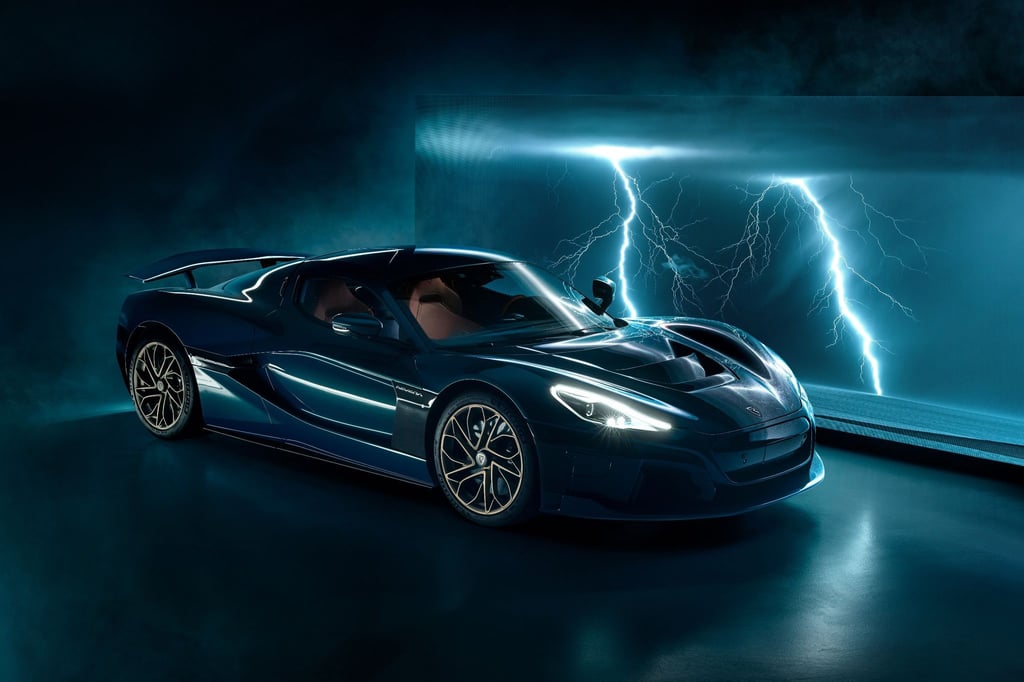 Blitzschnell: Auf über 400 km/h soll der elektrische Rimac Nevera seine Insassen katapultieren.