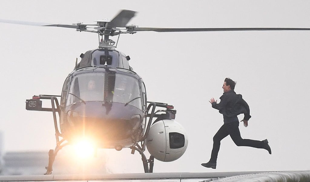 Schauspieler Tom Cruise während der Dreharbeiten für seinen Film „Mission: Impossible 6“.