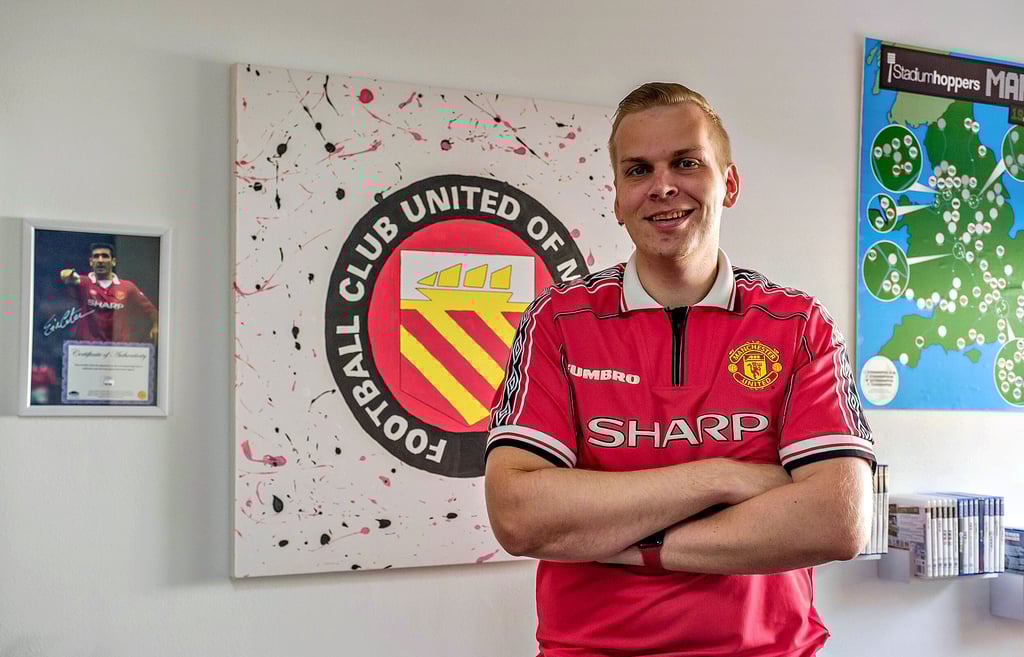 Der Reinsdorfer Erik Kunert ist Vorsitzender des deutschen Supporters Club „United Devils“.