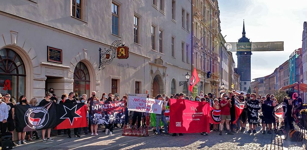 Gegendemo in Wittenberg