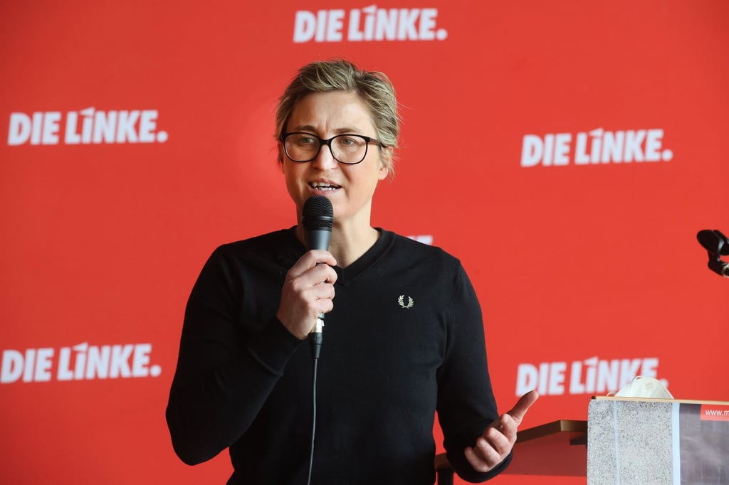 Susanne Hennig-Wellsow (Die Linke) bei einem Termin.