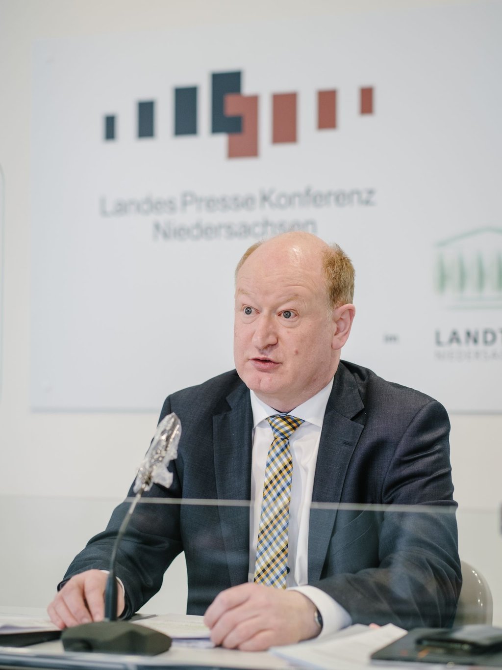 Reinhold Hilbers (CDU), Finanzminister von Niedersachsen, spricht.