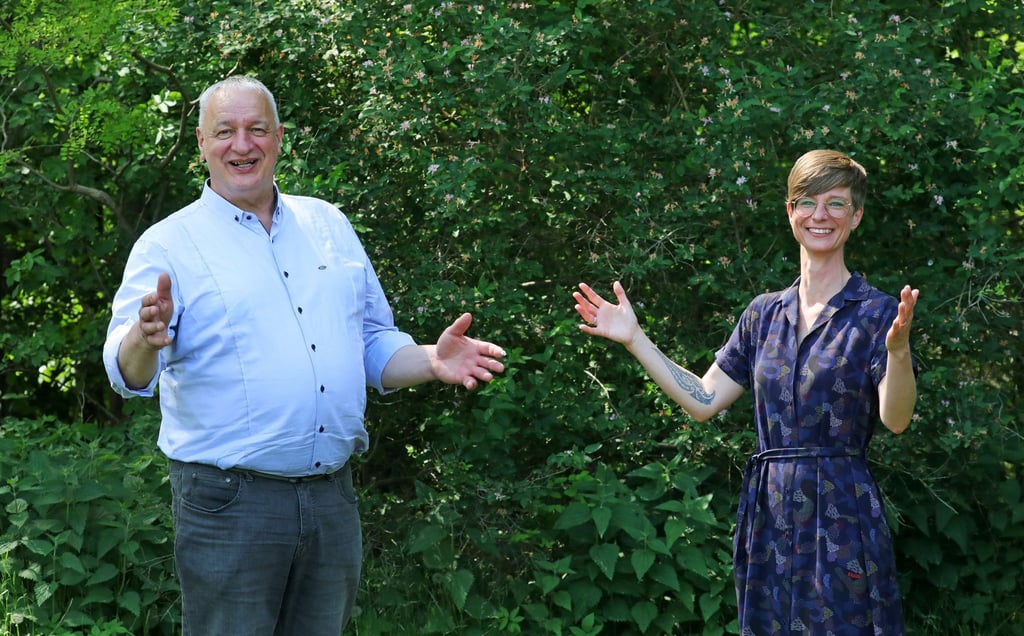 Harald Terpe und Anne Shepley.