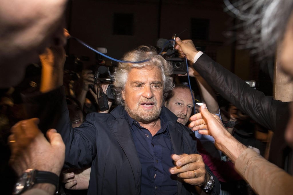 In einer Videobotschaft hatte Beppo Grillo, Gründer der italienischen Fünf-Sterne-Bewegung, seinen Sohn in Schutz genommen und die Glaubwürdigkeit des mutmaßlichen Vergewaltigungsopfers in Frage gestellt. (Archivbild)