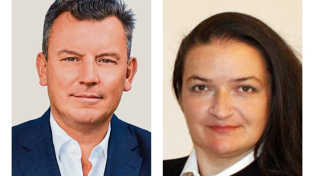 André Schröder (CDU) und Cathèrine Kayser (AfD) gehen voraussichtlich in die Stichwahl.