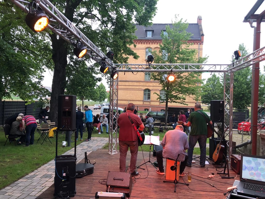 Die Wahlparty der Linken in Magdeburg.