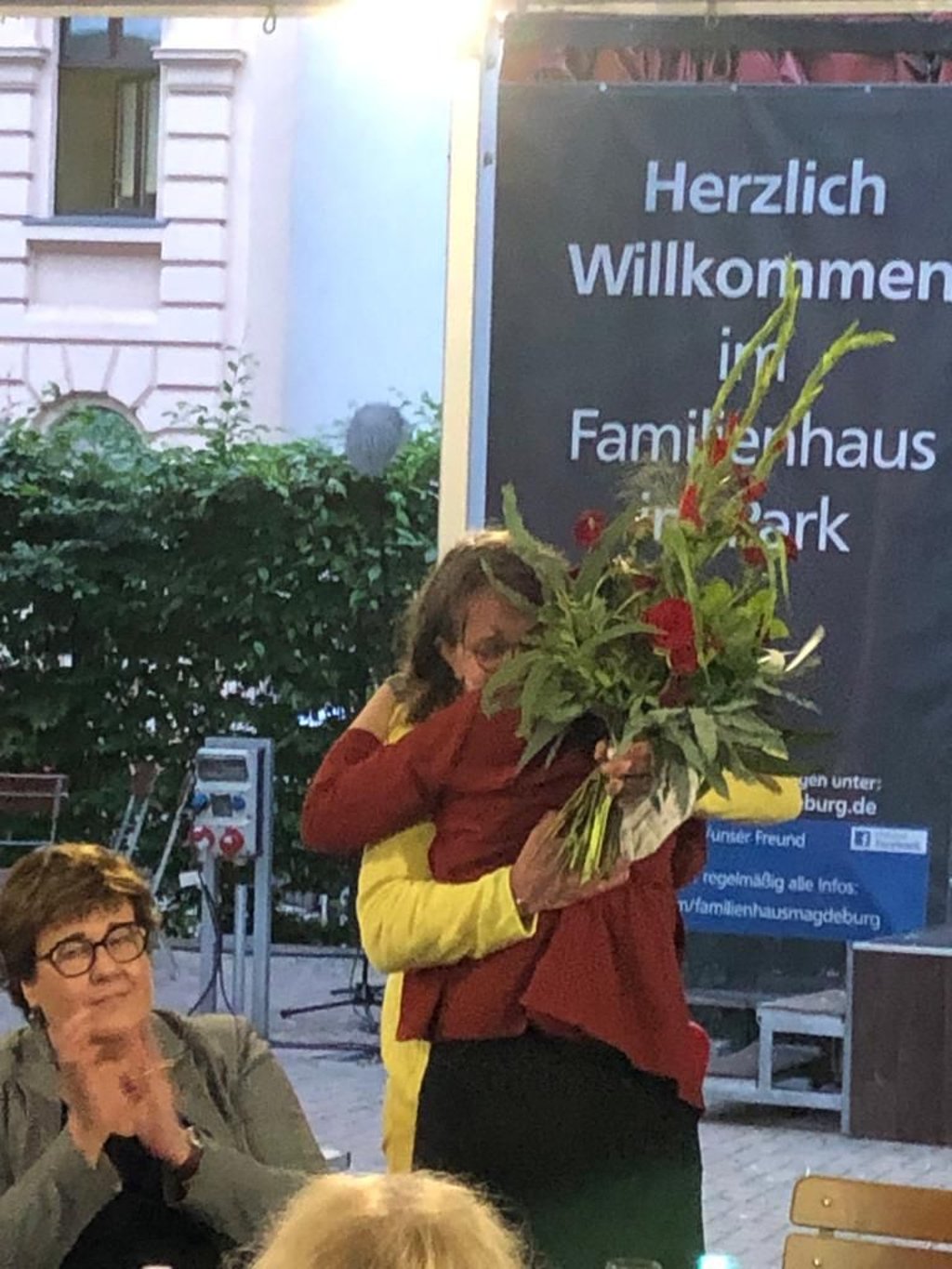 Blumen für Katja Pähle.