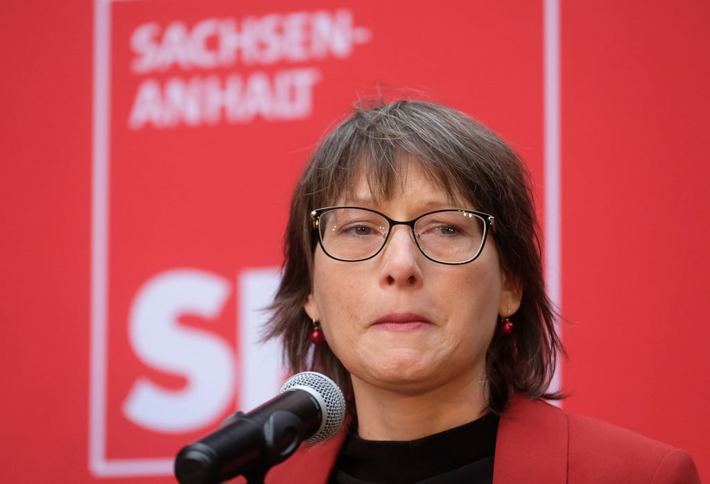 Katja Pähle spricht.