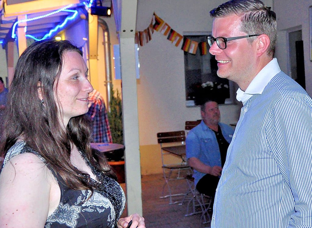 Es hat nicht gereicht für Jan Braunsberger, der mit seiner Ehefrau Karolin den Abend mit CDU-Freunden verbrachte.