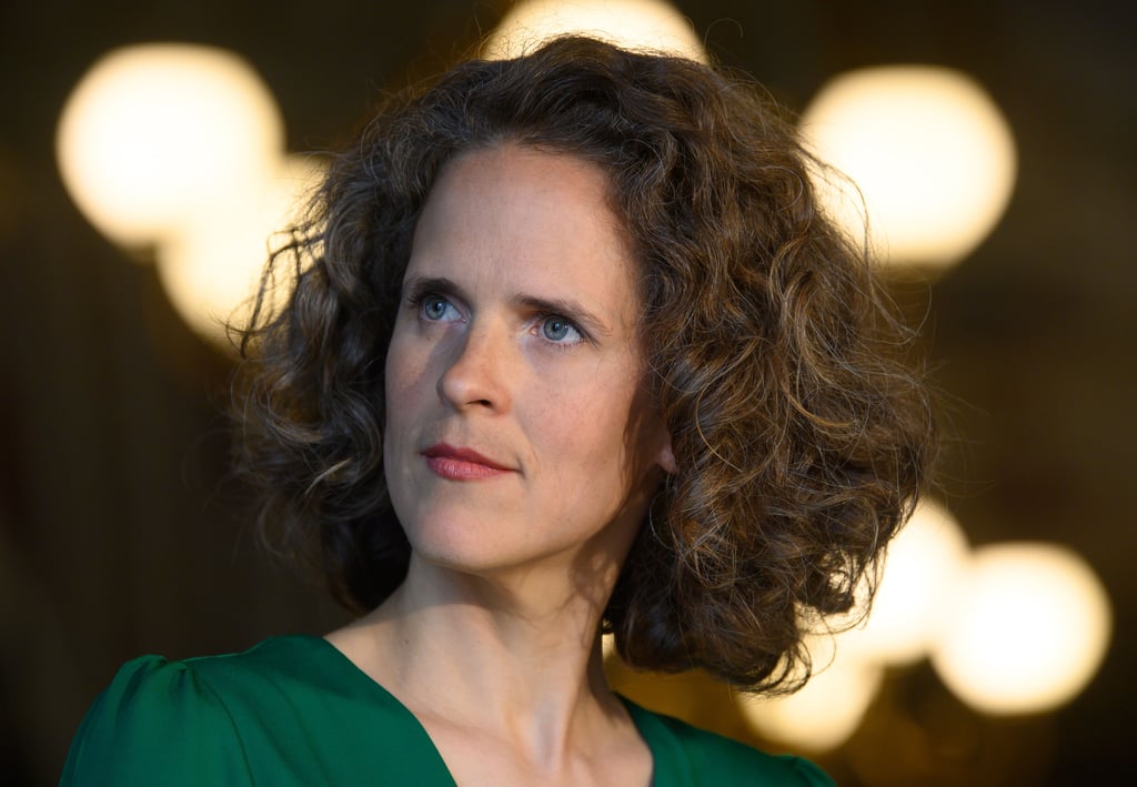 Nora Schmid während einer Pressekonferenz in der Semperoper. Die Schweizerin übernimmt mit der Spielzeit 2024/2025 die Leitung der Sächsischen Staatsoper Dresden.