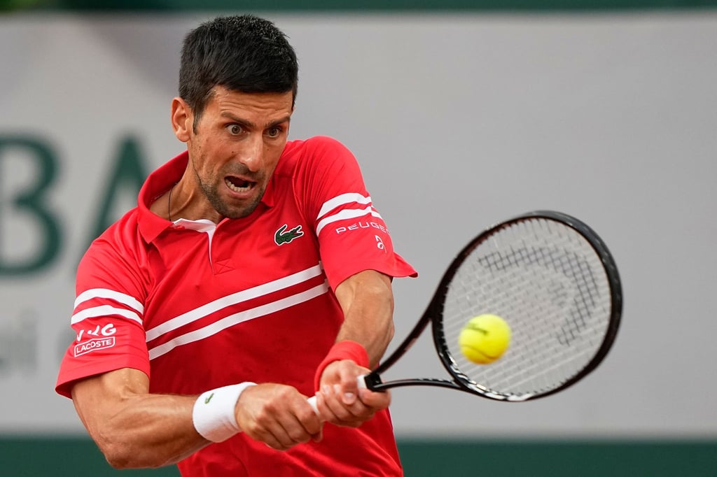 Novak Djokovic spielte in Paris in der Abendsession.