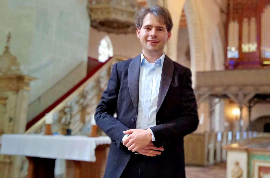 Domorganist Markus Kaufmann freut sich auf den Start des Quedlinburger Musiksommers in der Marktkirche.