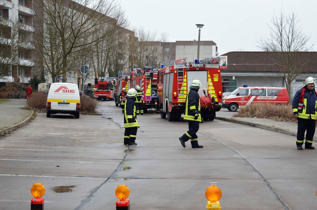 Die Einsteinstraße in Genthin war 2015 in Einsatzort für die Ortswehren bei Kellerbrändenn.