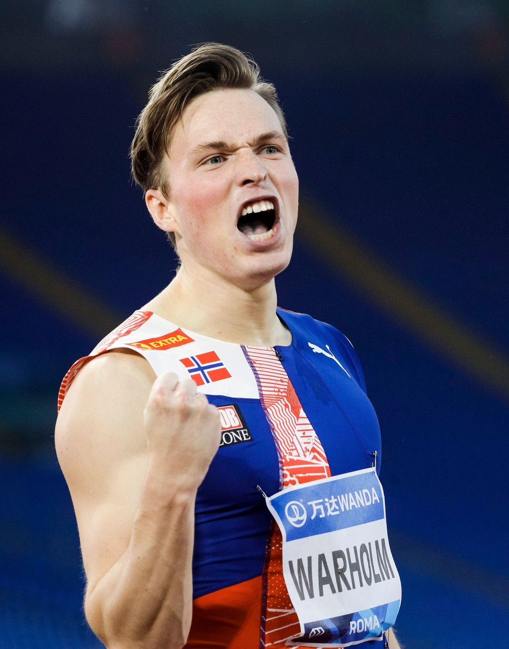 Hat einen neuen Weltrekord über 400 Meter Hürdenlauf aufgestellt: Karsten Warholm aus Norwegen.