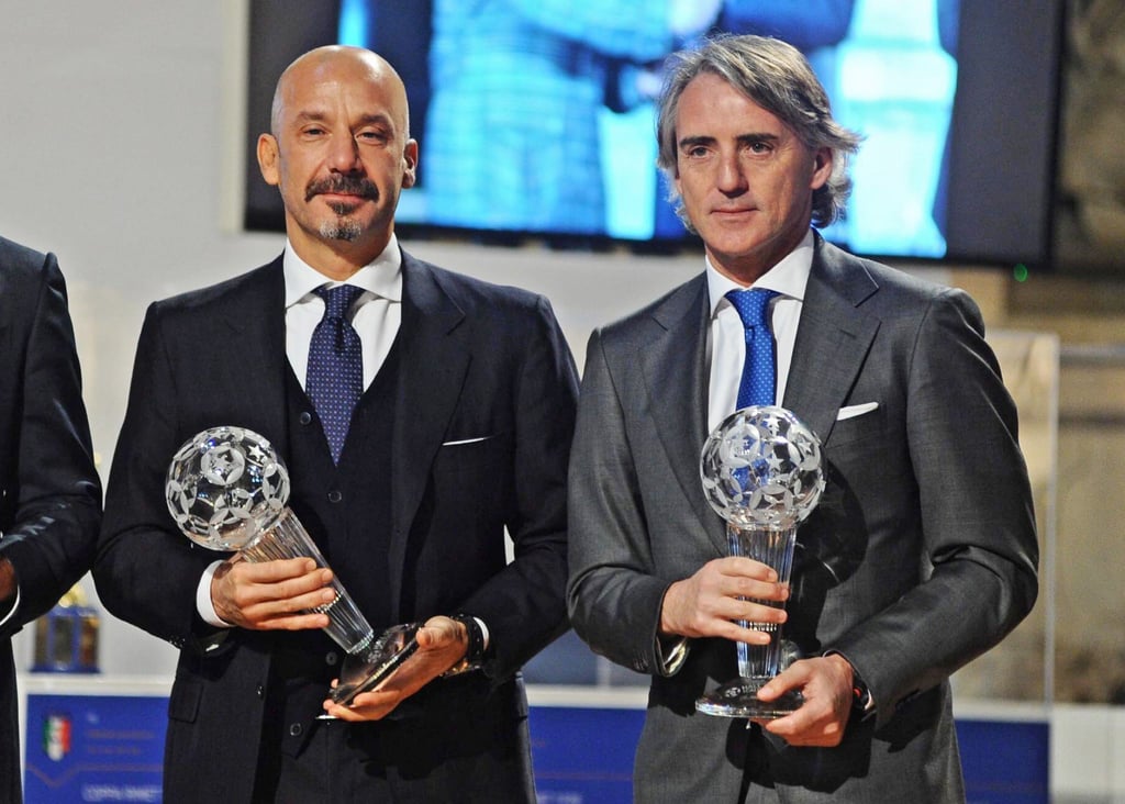 Gianluca Vialli (l) und Roberto Mancini sind beste Freunde.