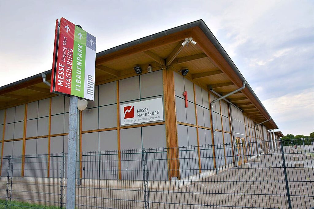 Die Messehallen neben dem Elbauenpark in Magdeburg standen 2020 zumeist leer.