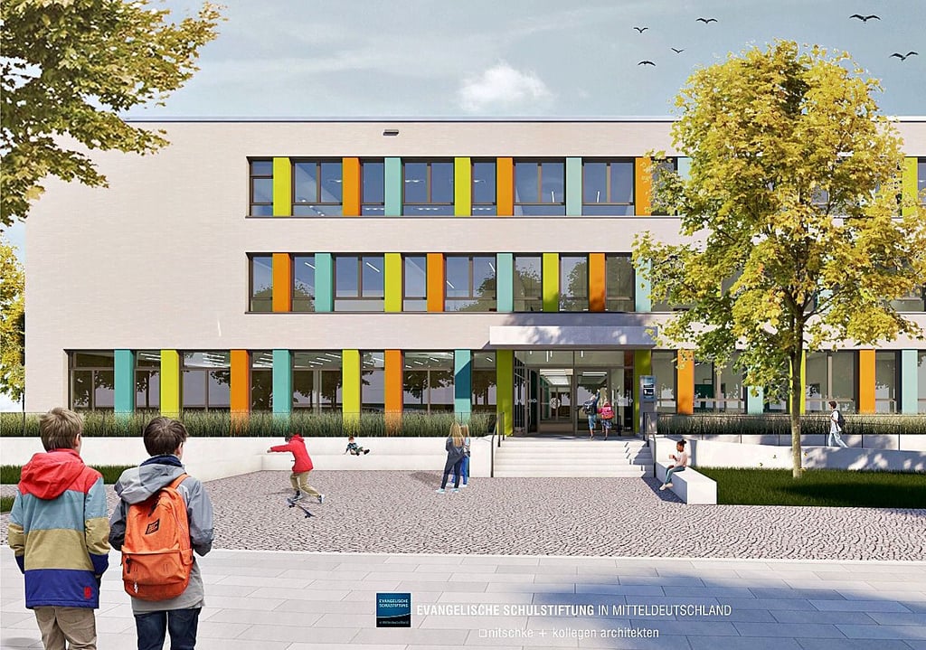 So soll das neue Schulhaus aussehen.