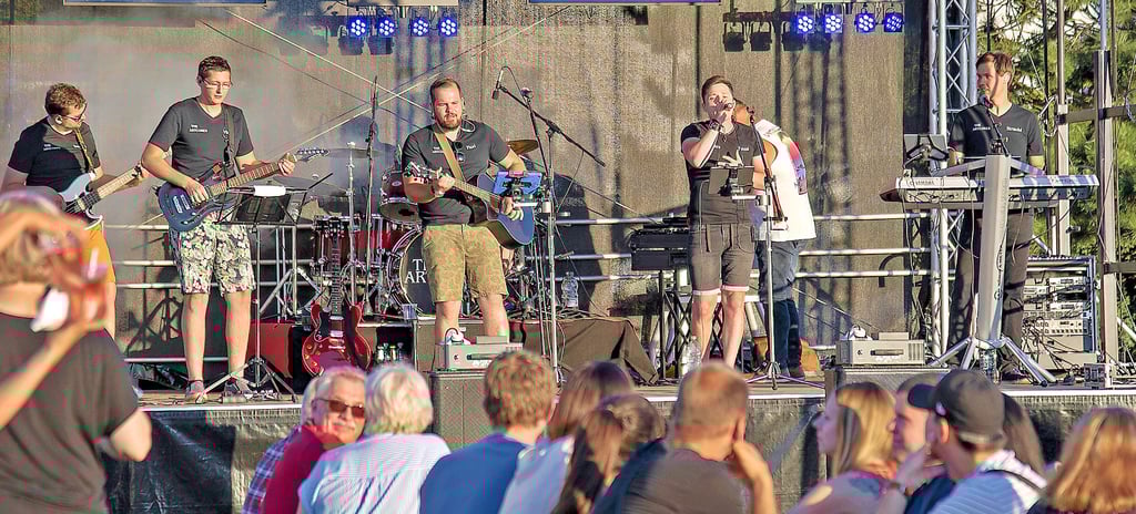 Schon bei der Premiere der Zerbster Eventwiesen rockten die Zerbster The Artcores die Bühne. Sie sind auch in diesem Jahr wieder mit am Start.