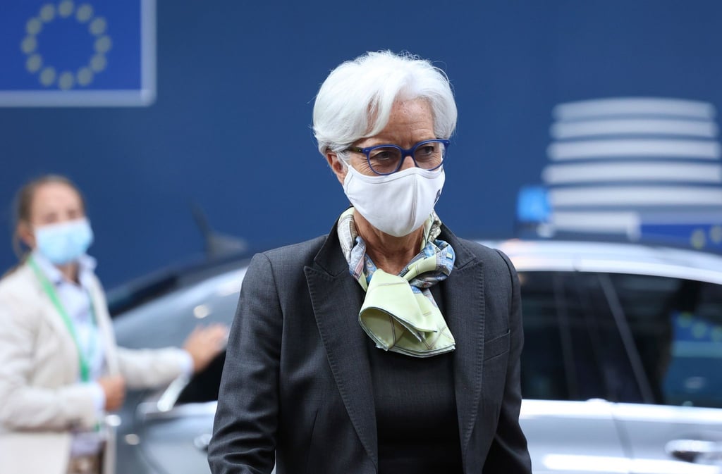 Christine Lagarde zeigt sich moderat optimistisch.