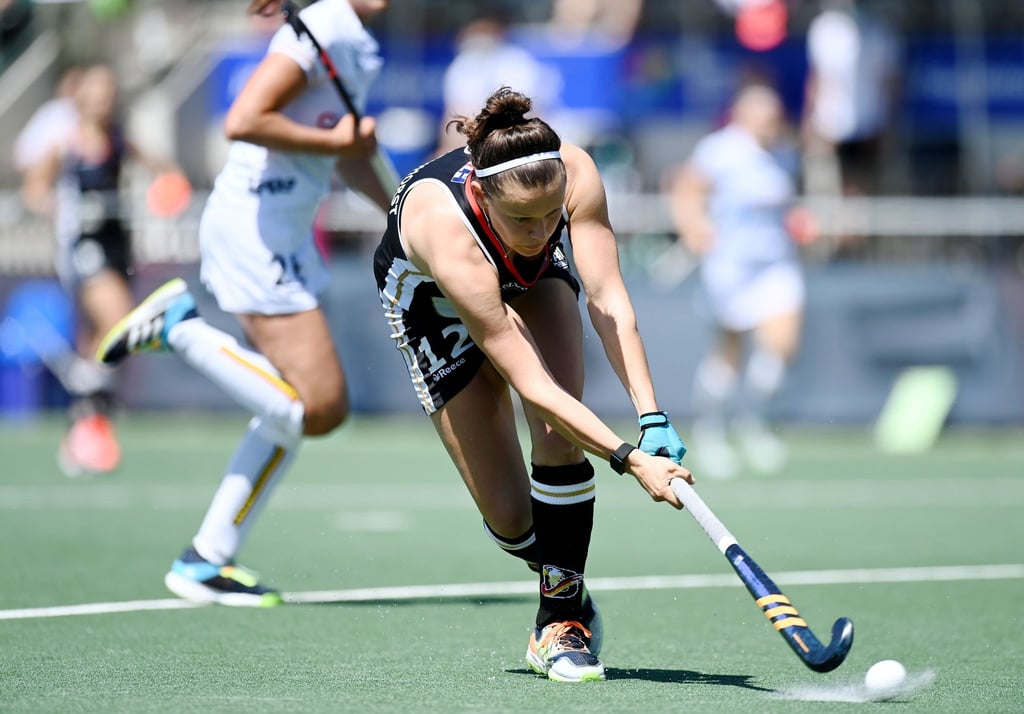 Nationalspielerin Charlotte Stapenhorst in Aktion.