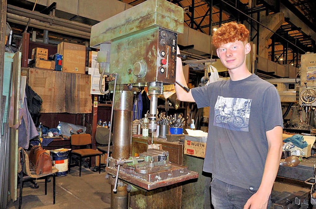 Welche Ausbildung wird’s? Jamie Spionek aus Stendal absolviert zur Berufsfindung ein mehrtägiges Praktikum bei AMS in Arneburg.