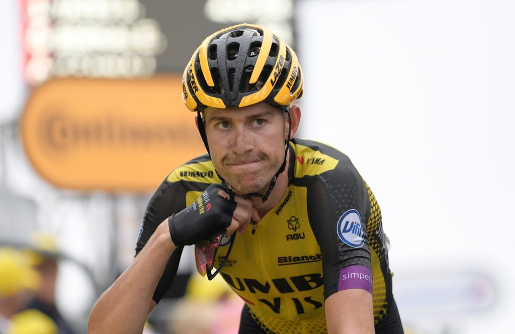 Tour-Aus auf der 17. Etappe: Der Niederländer Steven Kruijswijk vom Team Jumbo-Visma hatte bereits im Vorjahr Pech.