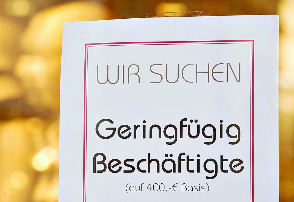Viele Minijobs sind im vergangenen Jahr weggefallen.