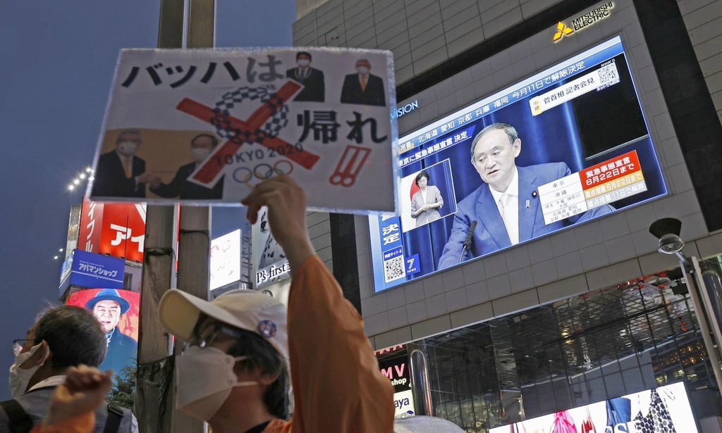Japans Premierministers Yoshihide Suga steht bei der Bevölkerung in der Kritik.