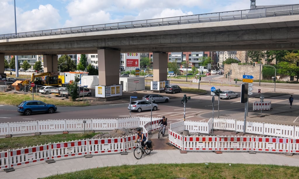 Blick auf den Glauchaer Platz.