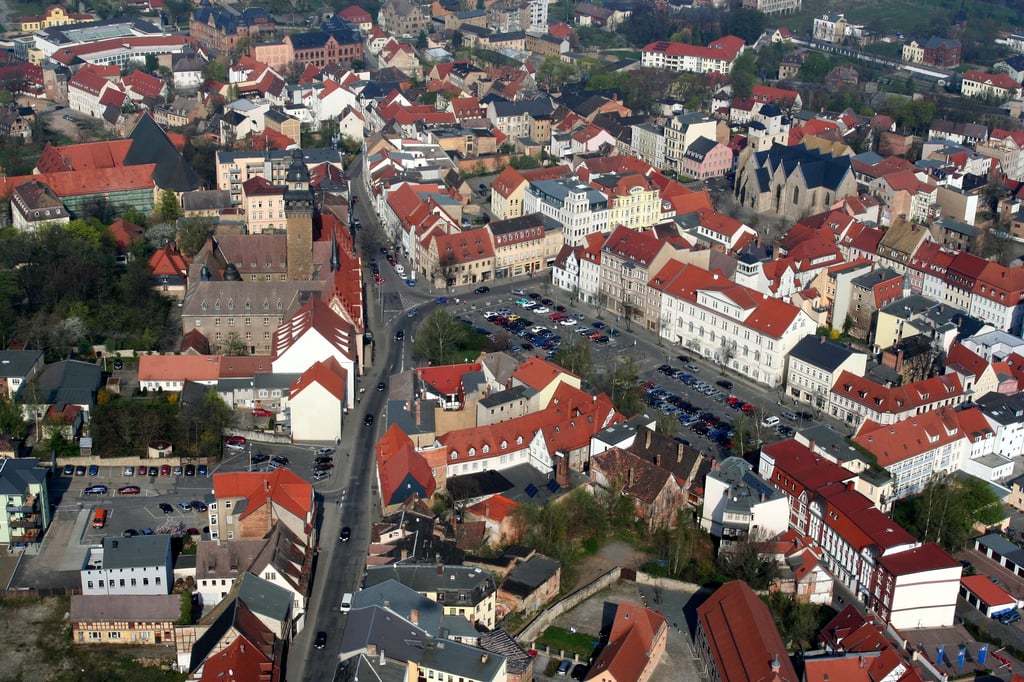 Luftbild von Zeitz