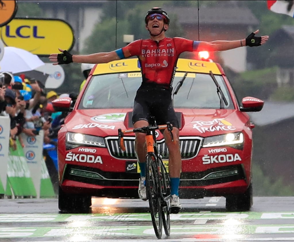 Dylan Teuns gewann für Bahrain Victorious die 8. Etappe der Tour de France 2021.