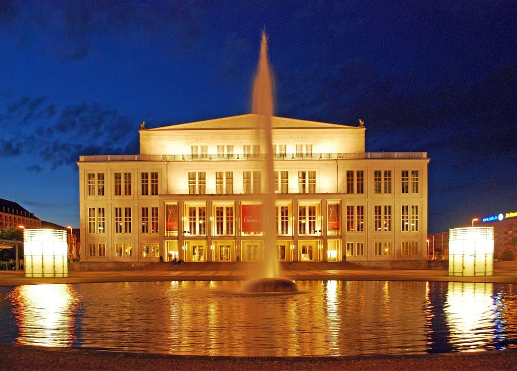 Das Opernhaus in Leipzig.
