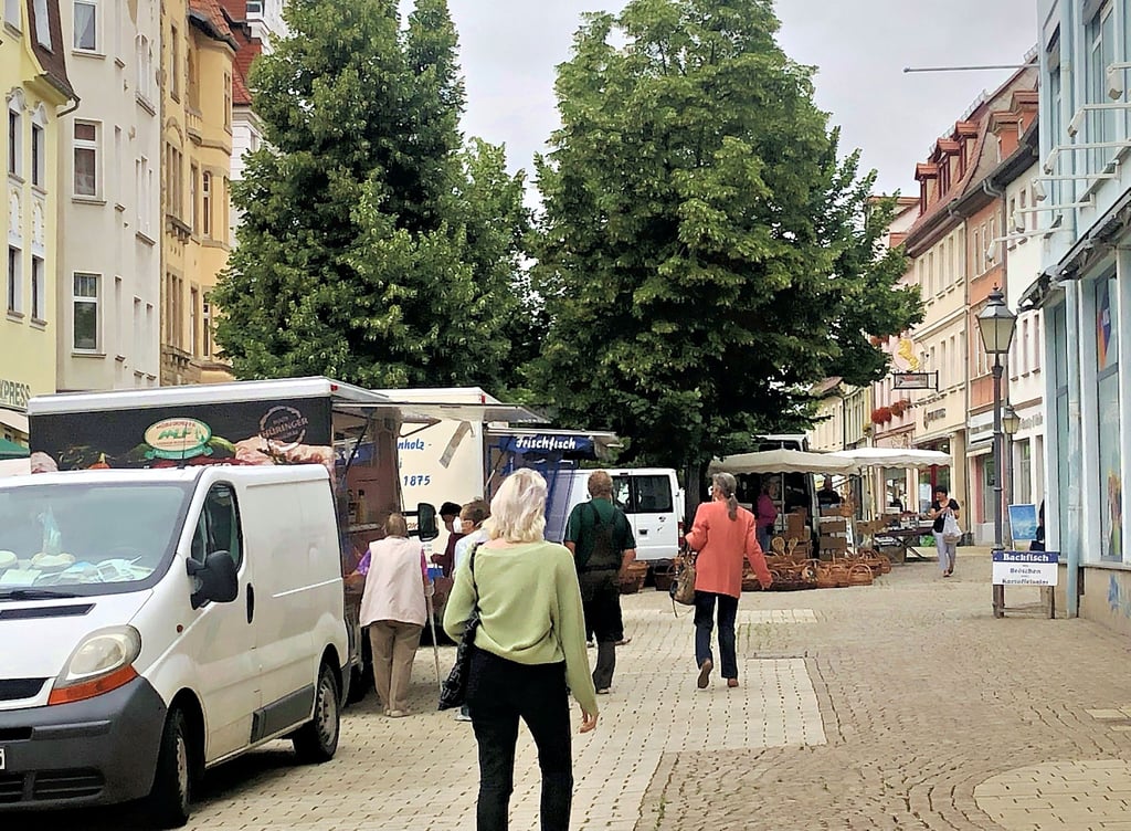 Roßmarkt am Markttag