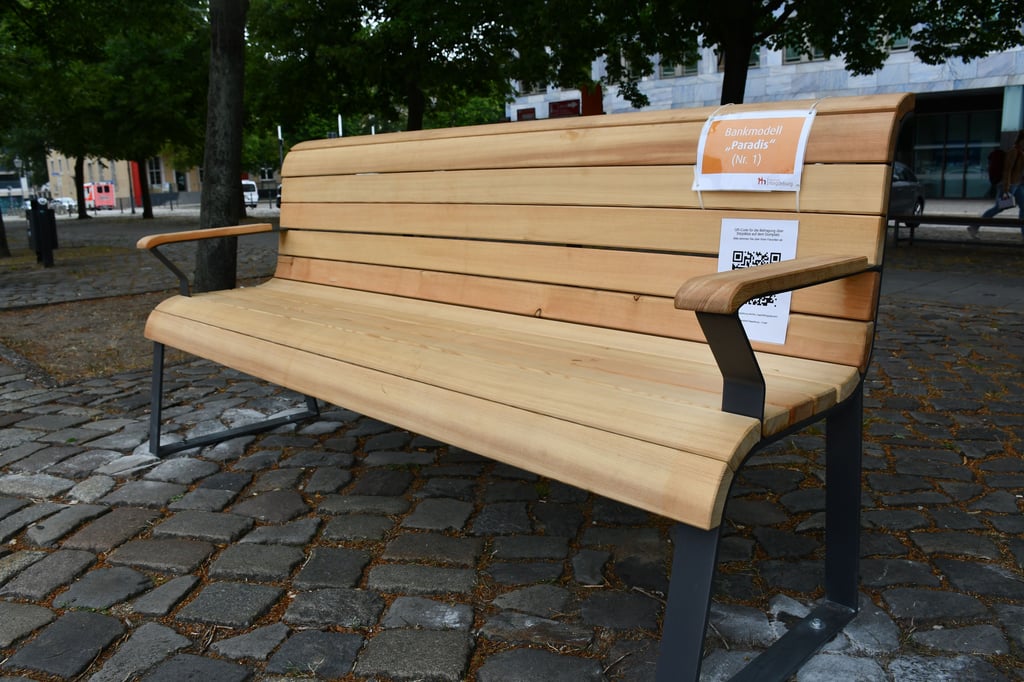 Das Modell "Paradis" steht auch auf dem Domplatz in Magdeburg.