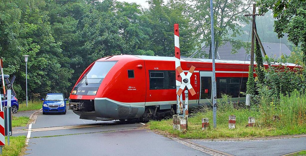 Die Heidebahn auf Testfahrt.