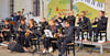 Die Big Band zu "Jazz im Schloss" im Hof des Leitzkauer Schlosses bestand ausschließlich aus jungen Musikern, keiner älter als 26 Jahre. Sie kamen für das Konzert aus vielen Teilen des Landes nach Leitzkau. An Donnerstag und Freitag hatten sie intensiv geprobt. 