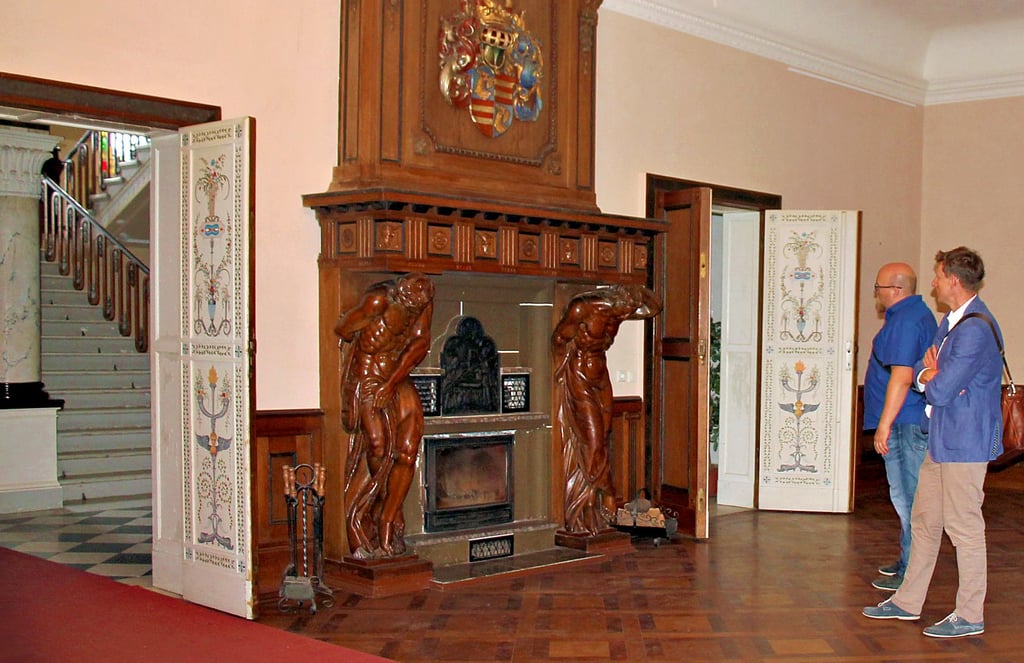 Das Kaminzimmer der „Beletage“ im Neuen Schloss in Tangerhütte.