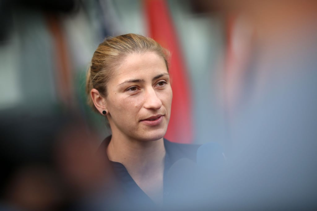 Bianca Schmidt, deutsche Abwehrspielerin.