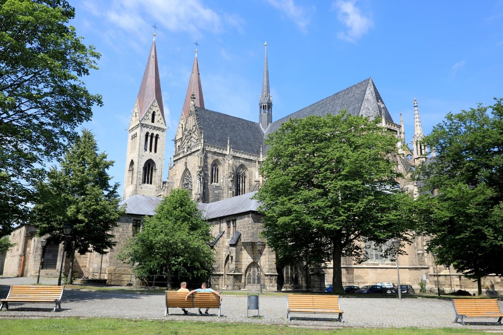 Blick auf den Halberstädter Dom St. Stephanus.