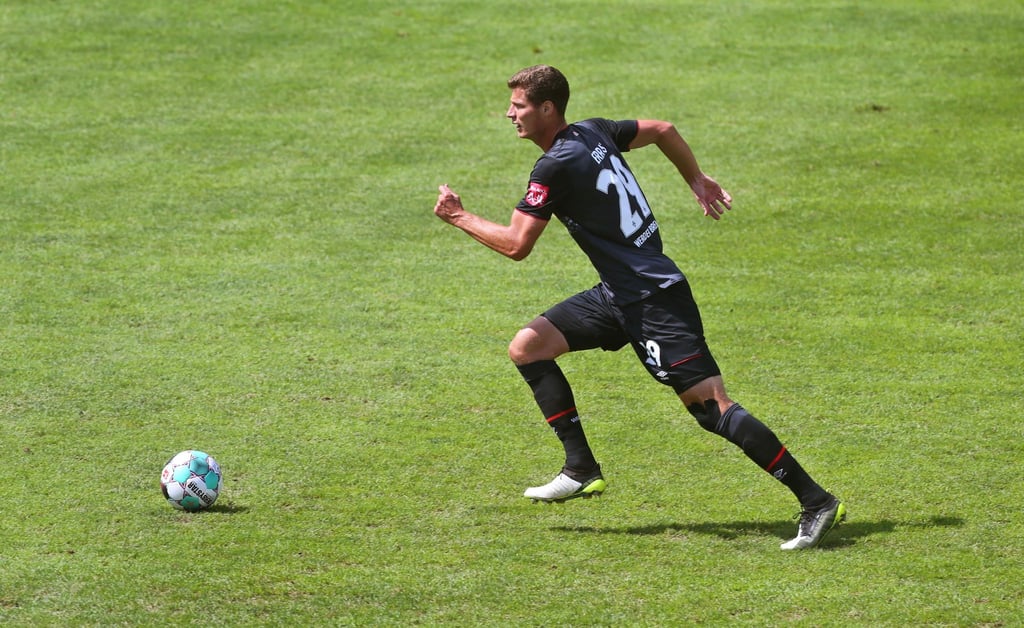 Patrick Erras am Ball.
