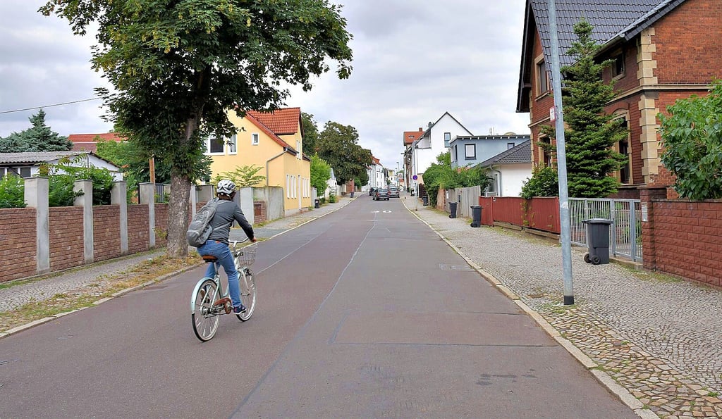 Für eine reine Fahrradstraße fehlt es in der Babelsberger Straße noch an Radlern. 