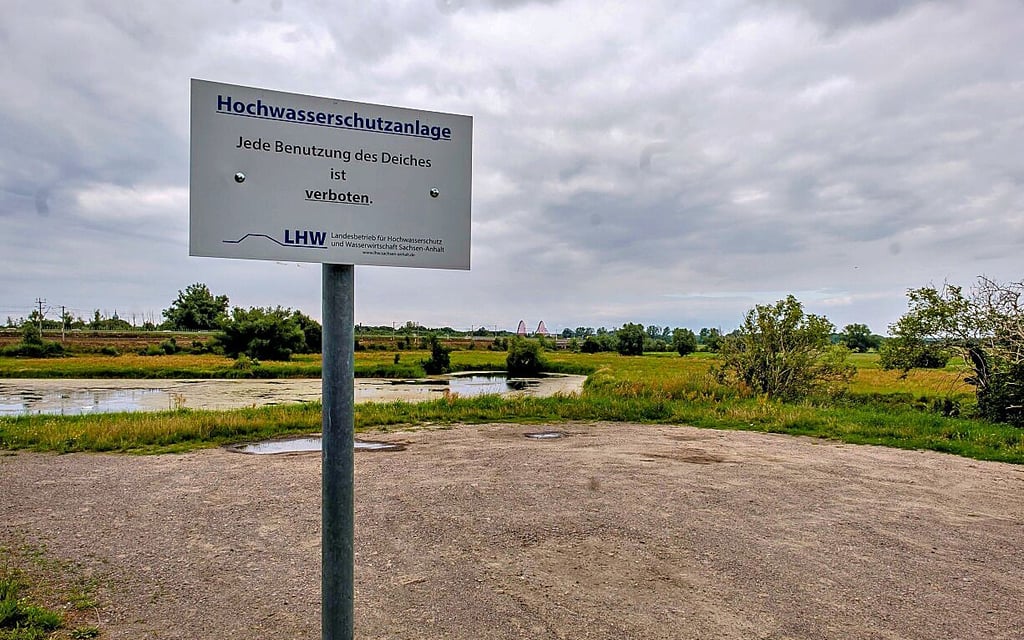 Die Hochwasserschutzanlage in Pratau wurde nach der Flut 2002 erneuert und verstärkt.