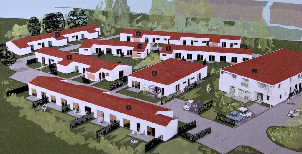 An der Wipertistraße entstehen mit dem Lebenshilfe-Projekt Mühlenanger“ Wohnungen in eingeschossigen Häusern und ein zweistöckiges Gebäude, in dem unter anderem Therapieangebote und ein Nachbarschaftstreff Platz finden.