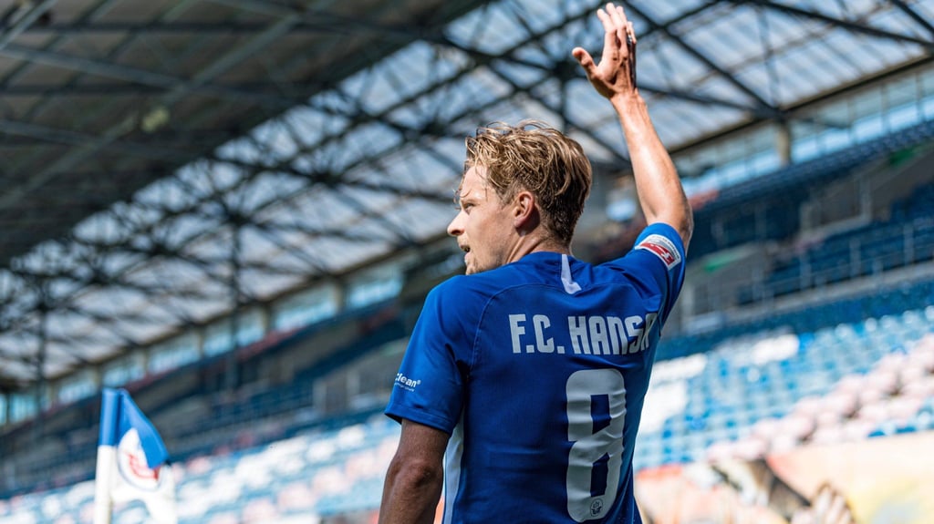 Ex-HFC-Spieler Bentley Baxter Bahn spielt mit Hansa Rostock in der 2. Bundesliga.