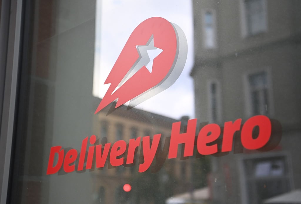 Das Logo des Essenlieferdienstes Delivery Hero.