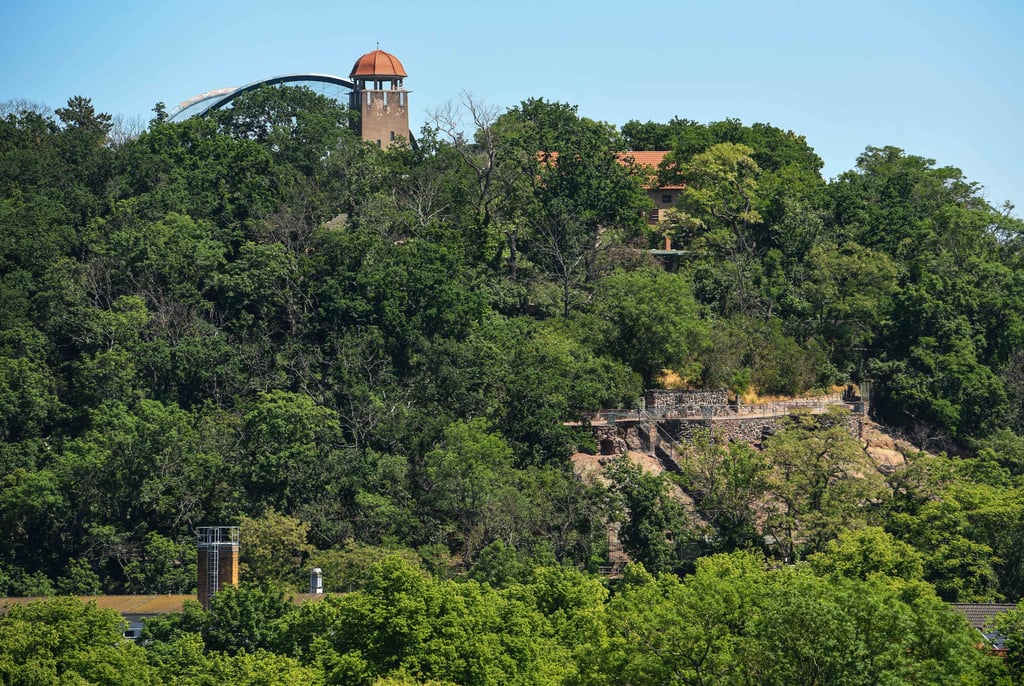 Sonnenplätze in Halle: Blick auf den Reilsberg.